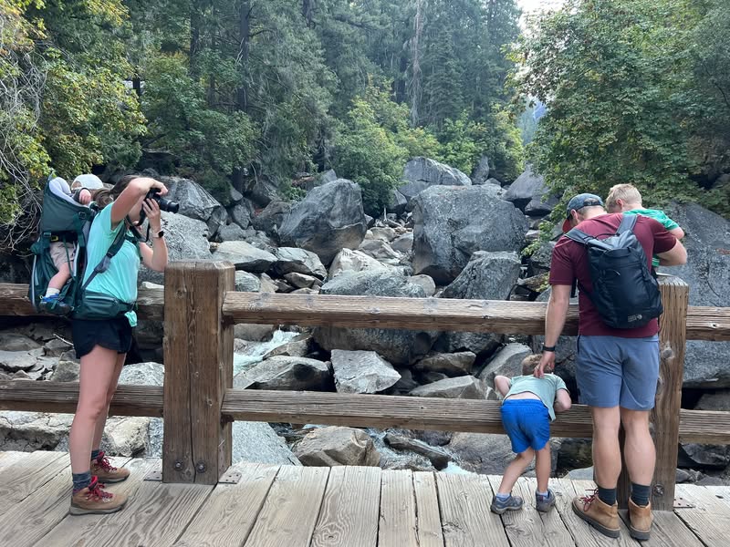 A California travel photo from the trip where the boy and his mom explored Yosemite.